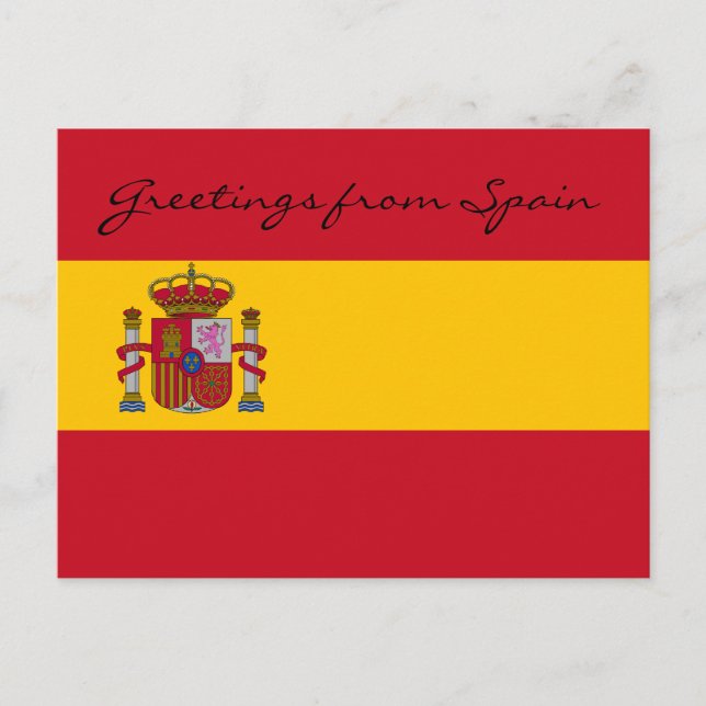 Postal Saludos desde España Postcard (Anverso)