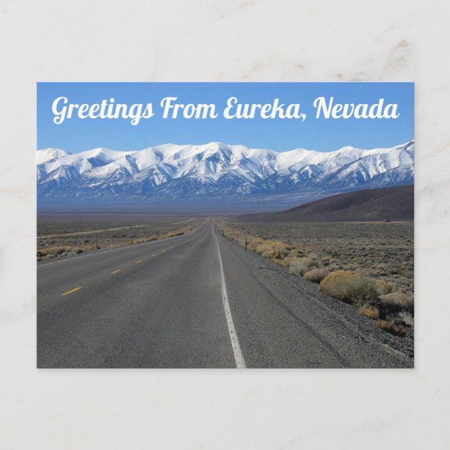 Postal Saludos desde Eureka, Nevada (Anverso)