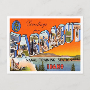 Postal Saludos desde Farragut, Estación Naval de Entrenam
