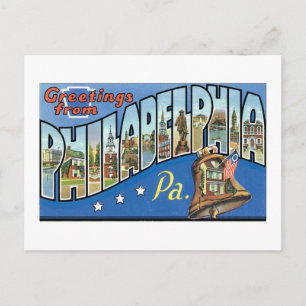 Postal Saludos desde Filadelfia, PA