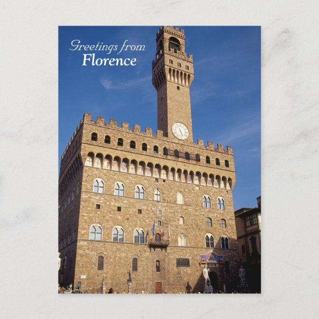 Postal "Saludos desde Florencia" (Anverso)