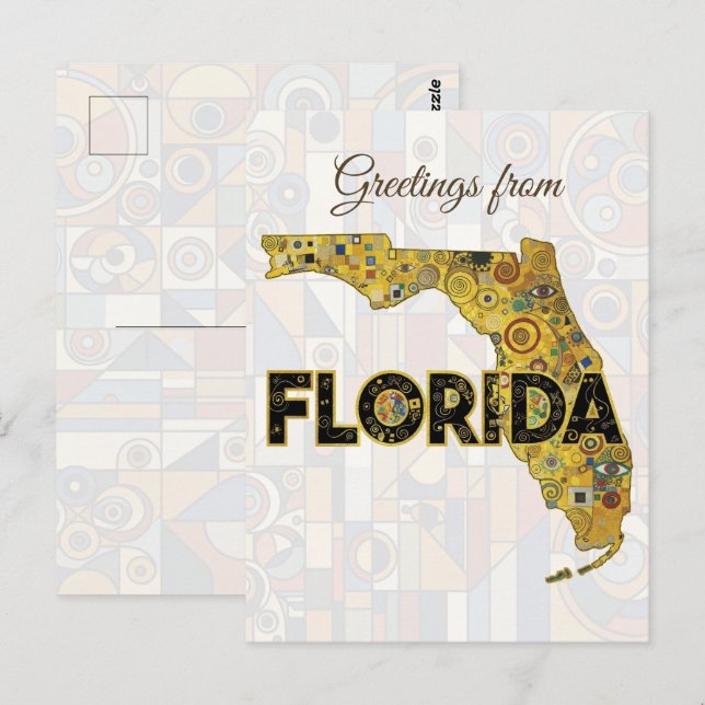 Postal Saludos desde Florida (Anverso / Reverso)