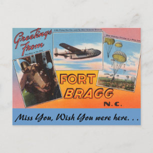 Postal Saludos desde Fort Bragg