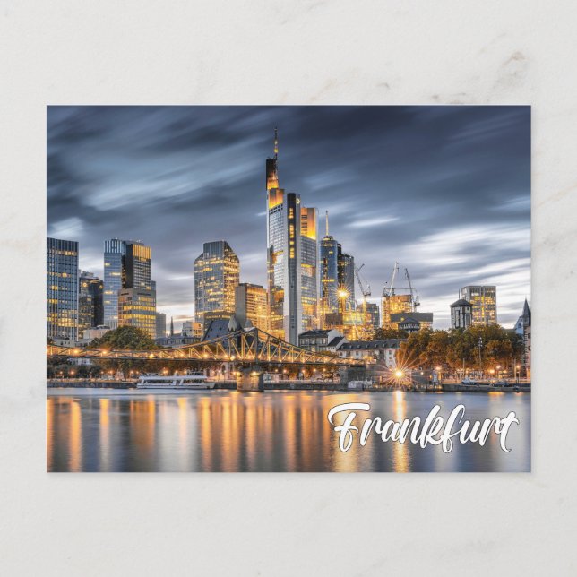 Postal Saludos desde Fráncfort, Alemania (Anverso)