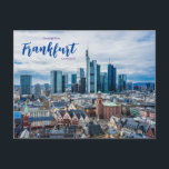 Postal Saludos desde Frankfurt Alemania Postcard<br><div class="desc">Saludos desde la Alemania Francfort,  pintoresca postal de esta hermosa ciudad europea.</div>