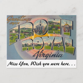 Postal Saludos desde Front Royal, Virginia