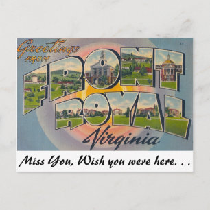 Postal Saludos desde Front Royal, Virginia