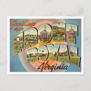 Postal Saludos desde Front Royal, Virginia Travel