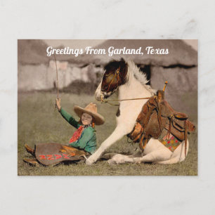 Postal Saludos desde Garland, Texas Postcard