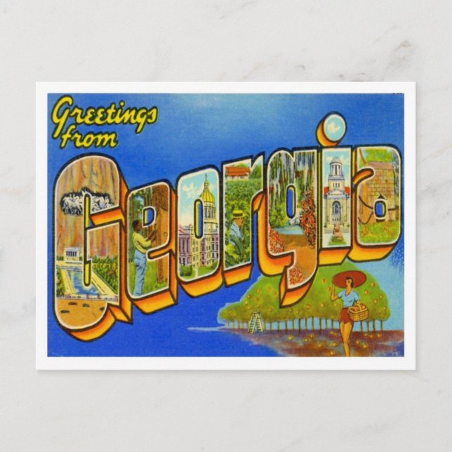 Postal Saludos desde Georgia (Anverso)