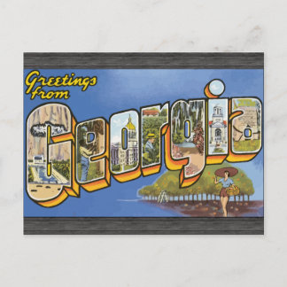 Postal Saludos desde Georgia, Vintage