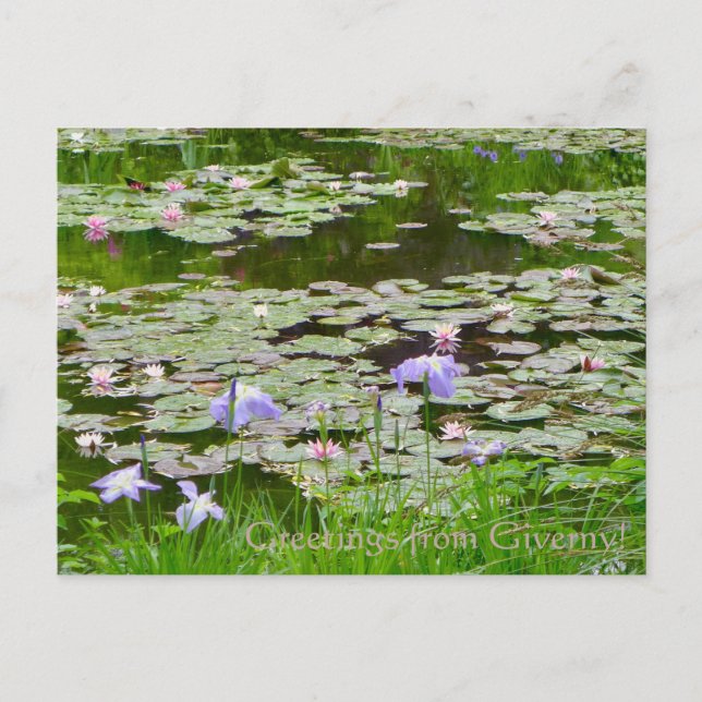 Postal ¡Saludos desde Giverny! (Anverso)