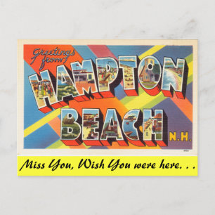 Postal Saludos desde Hampton Beach