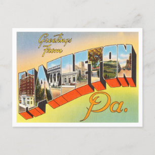 Postal Saludos desde Hazelton, Pennsylvania Travel