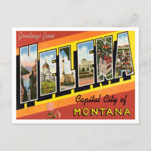 Postal Saludos desde Helena, ciudad capital de Montana