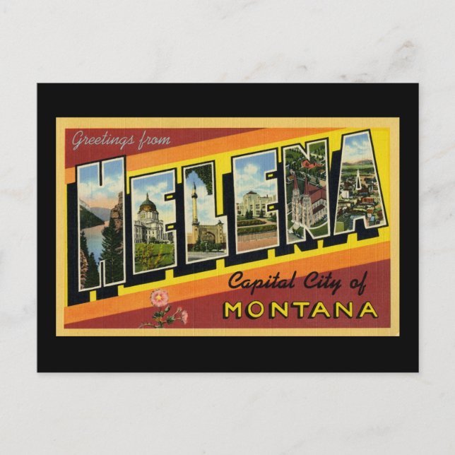 Postal Saludos desde Helena Montana (Anverso)