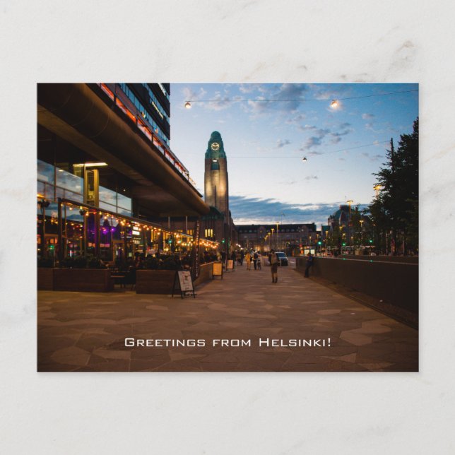 Postal Saludos desde Helsinki (Anverso)