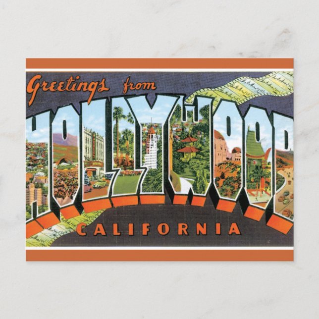 Postal Saludos desde Hollywood (Anverso)