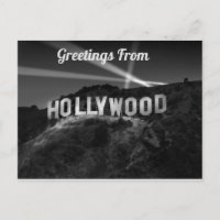 Saludos desde Hollywood Postcard
