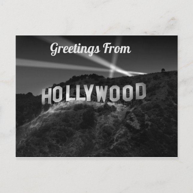 Postal Saludos desde Hollywood Postcard (Anverso)