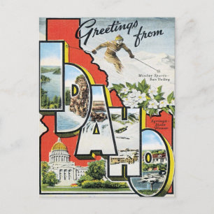 Postal Saludos Desde Idaho