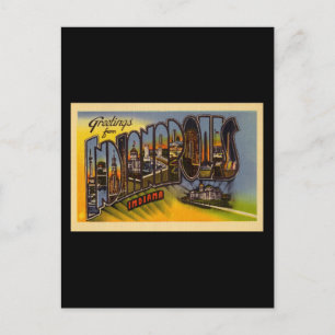 Postal Saludos desde Indianapolis Indiana