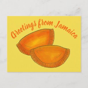 Postal Saludos desde Jamaica Patty Foodie