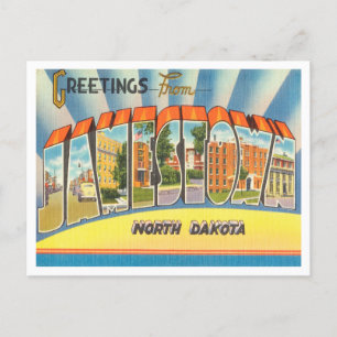 Postal Saludos desde Jamestown, Dakota del Norte Viajes