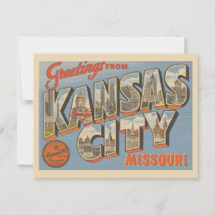 Postal "Saludos desde Kansas City, Misuri"
