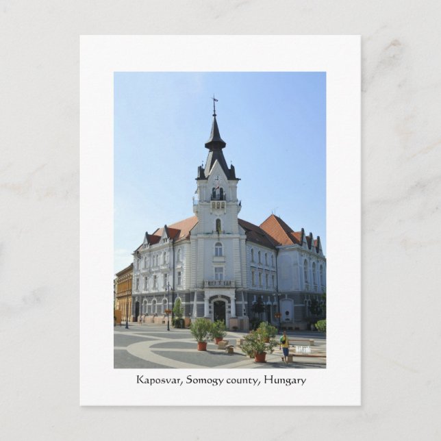 Postal Saludos desde Kaposvar, Hungría (Anverso)