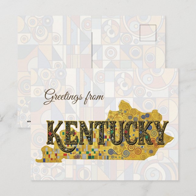 Postal Saludos desde Kentucky (Anverso / Reverso)