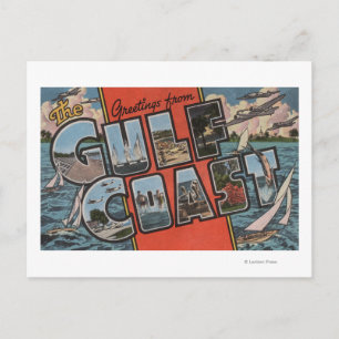 Postal Saludos desde la Costa del Golfo