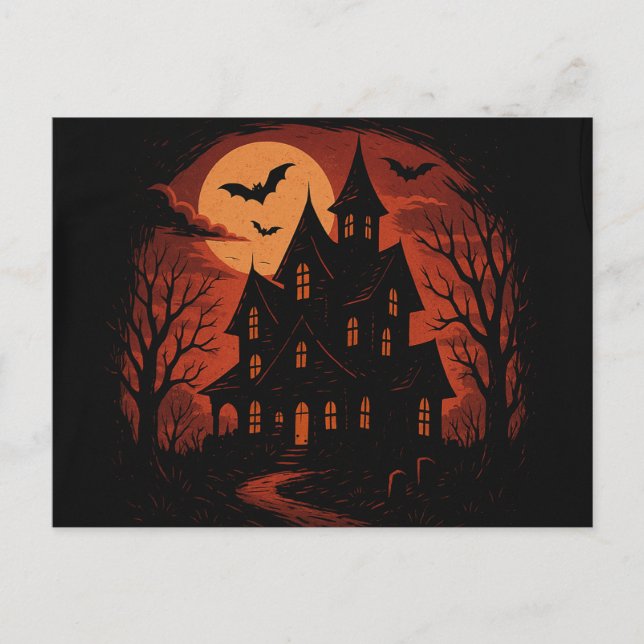 Postal Saludos desde la encantada Manor (Anverso)