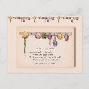 Postal Saludos desde la escuela, para un niño enfermo