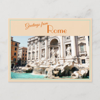 Postal Saludos desde la Fontana di Trevi
