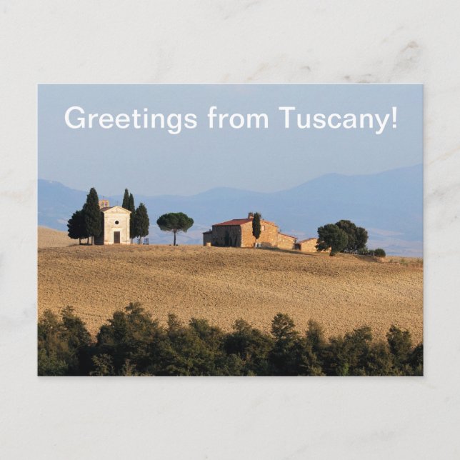 Postal Saludos desde la Toscana
