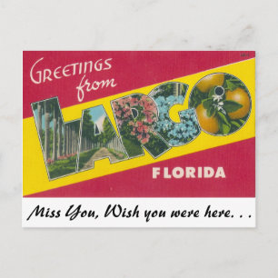 Postal Saludos desde Largo, Florida