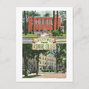 Postal Saludos desde las escenas de Skidmore College