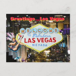 Postal Saludos desde Las Vegas