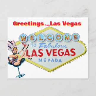 Postal Saludos desde Las Vegas