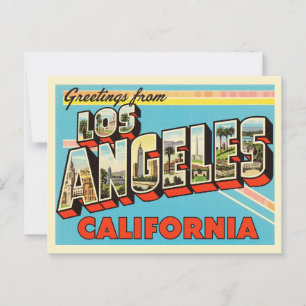 Postal "Saludos desde Los Ángeles, California"