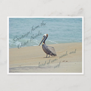 Postal Saludos desde los bancos exteriores OBX NC