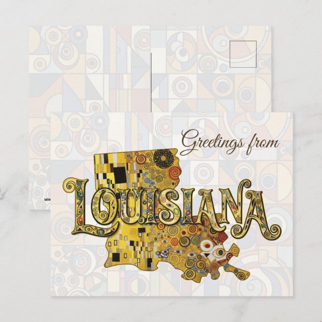 Postal Saludos desde Louisiana (Anverso / Reverso)