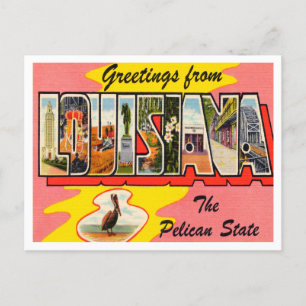 Postal Saludos desde Louisiana, el viaje del estado pelic