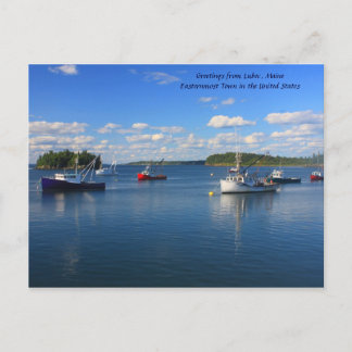 Postal Saludos desde Lubec, Maine