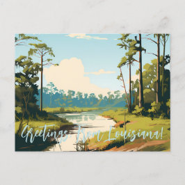 Postal Saludos desde Luisiana | Postcard de Bayou