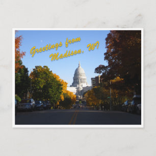 Postal Saludos desde Madison, WI