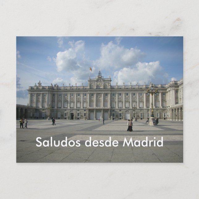 Postal Saludos desde Madrid (Anverso)