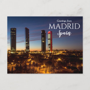 Postal Saludos desde Madrid España Postcard
