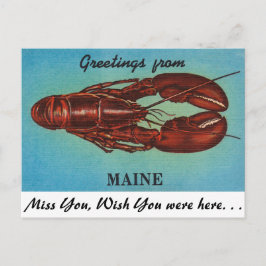 Postal Saludos desde Maine